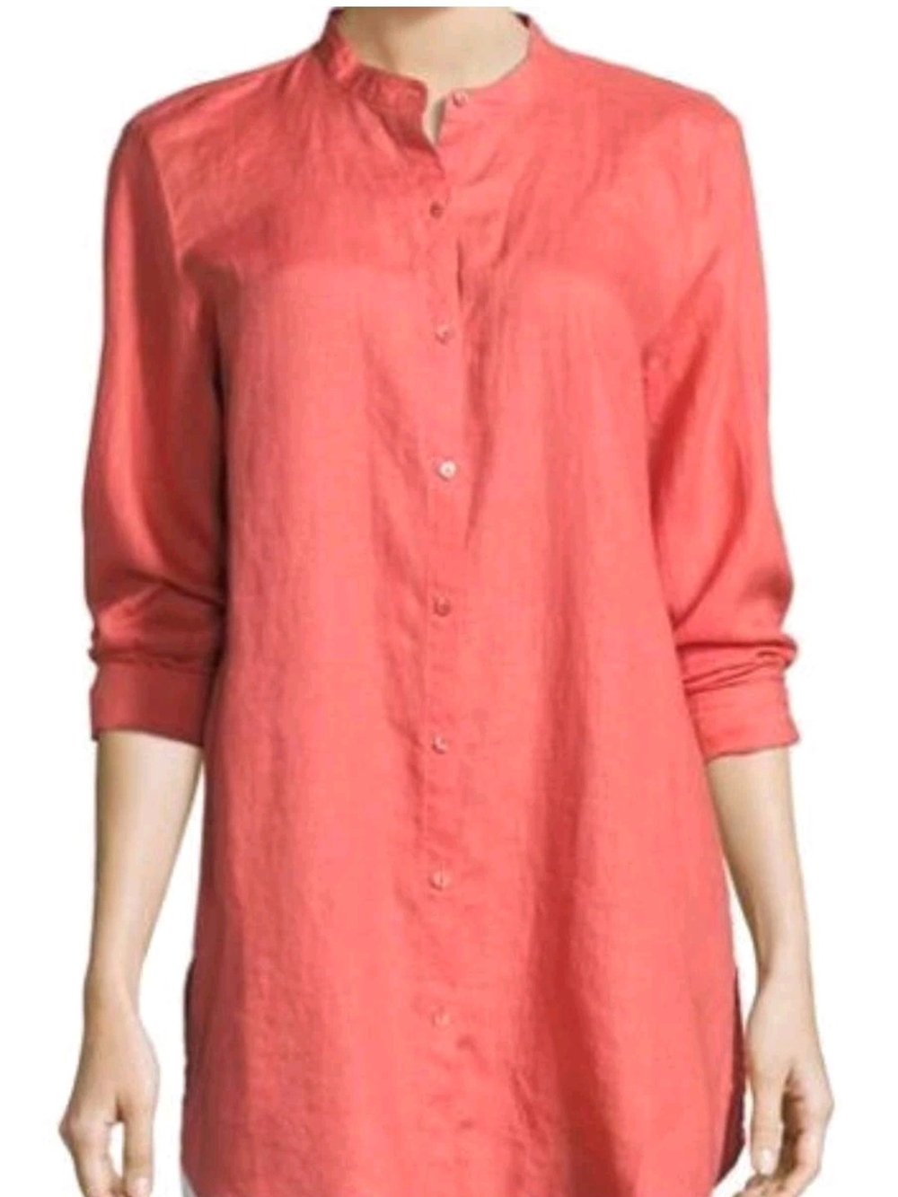 EILEEN FISHER Organic Handkerchief Linen Shirt size small